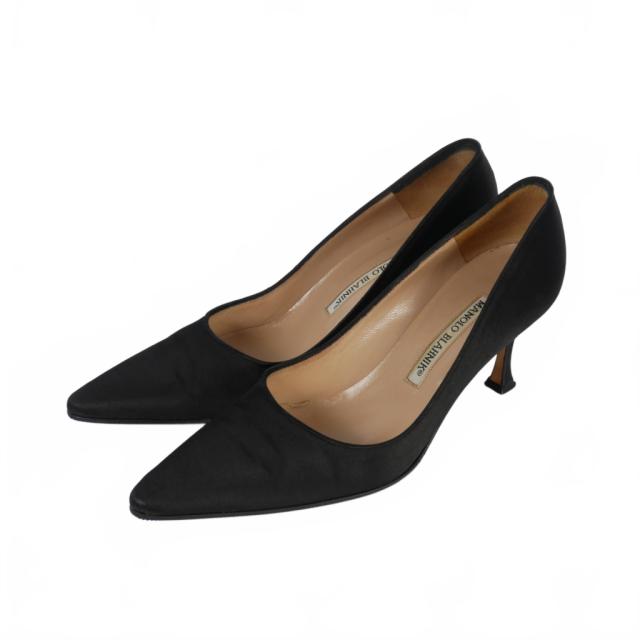 マノロブラニク パンプス ブラック 37 マノロブラニク MANOLO BLAHNIK
