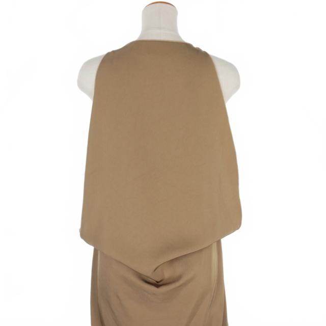 【中古】ランバン LANVIN 16SS フック デザイン ノースリーブ ワンピース 36 カーキ レディース 中古】ランバン LANVIN 16SS フック デザイン ノースリーブ ワンピース