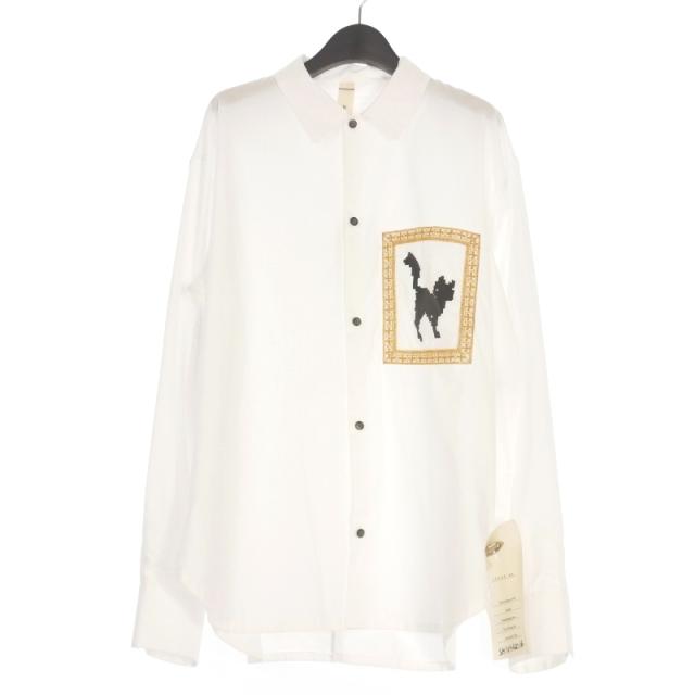 【中古】未使用品 シンヤコズカ SHINYA KOZUKA 25SS DOTS MUSEUM SHIRT シャツ 長袖 M 