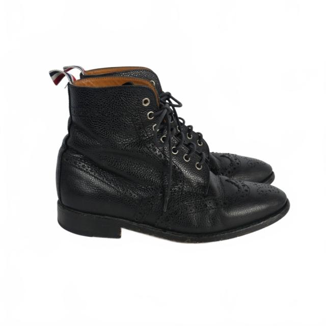 美品 Paul Smith ハイシャインレザー ウイングチップ ブーツ 25.0 美品 Paul Smith ハイシャインレザー ウイングチップ ブーツ 25.0