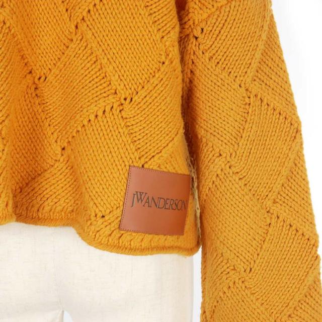 【中古】ジェイダブリューアンダーソン JWアンダーソン J.W.ANDERSON ダイヤ柄 クロップドニット セーター XS/S