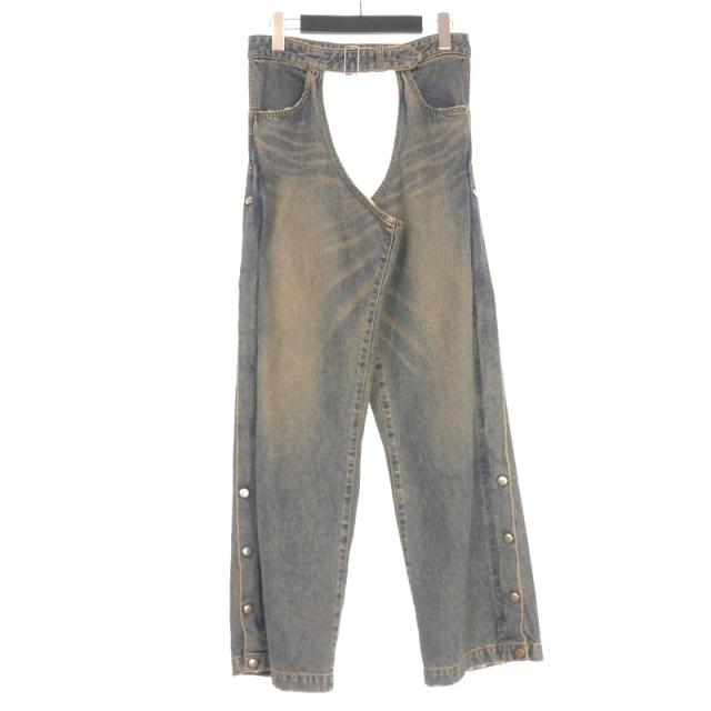 【中古】未使用品 ダイリク DAIRIKU CHAPS DENIM PANTS チャップスデニムパンツ ジーンズ 27 インディゴ 24SS-D-16