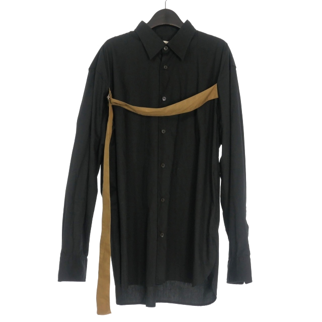 【中古】ドリスヴァンノッテン DRIES VAN NOTEN 23AW CROOM BIS 7118 M.W.SHIRT ベルテッドシャツ トップス 長袖