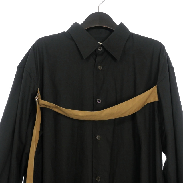 【中古】ドリスヴァンノッテン DRIES VAN NOTEN 23AW CROOM BIS 7118 M.W.SHIRT ベルテッドシャツ トップス 長袖