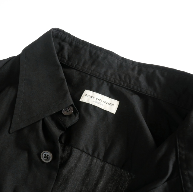 【中古】ドリスヴァンノッテン DRIES VAN NOTEN 23AW CROOM BIS 7118 M.W.SHIRT ベルテッドシャツ トップス 長袖