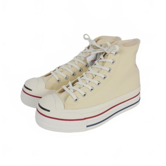 【中古】未使用品 ダブレット doublet × コンバース CONVERSE ジャックパーセル オールスターハイ 26.0cm ホワイト