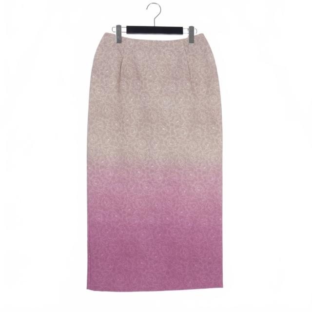 【中古】メゾンマルジェラ Maison Margiela 16SS グラデーション プリント ペンシルスカート ペイント 42 ピンク