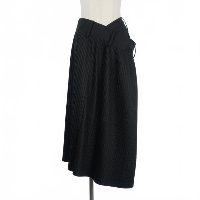 rokh ブラック プリーツスカート rokh プリーツスカート Rokh ロング