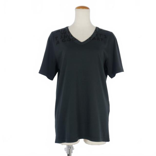 【中古】未使用品 エムエムシックス メゾンマルジェラ MM6 Maison Margiela 25SS エイズ Tシャツ Vネック プリント