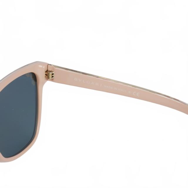 【中古】ブルガリ BVLGARI キャットアイ サングラス ミラーレンズ ピンクベージュ 8208 5456/4Z レディース 中古】ブルガリ BVLGARI キャットアイ サングラス ミラーレンズ ピンク