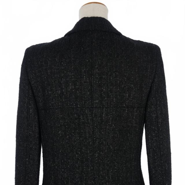 中古】シャネル CHANEL ツイード ジップアップ コート スタッズボタン