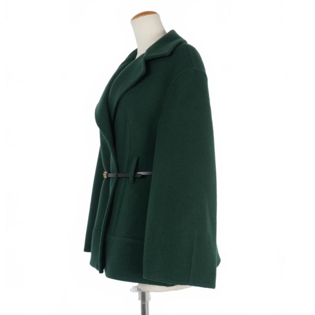 JIL SANDER軽量ウールコートモスグリーンカーキジルサンダー JIL