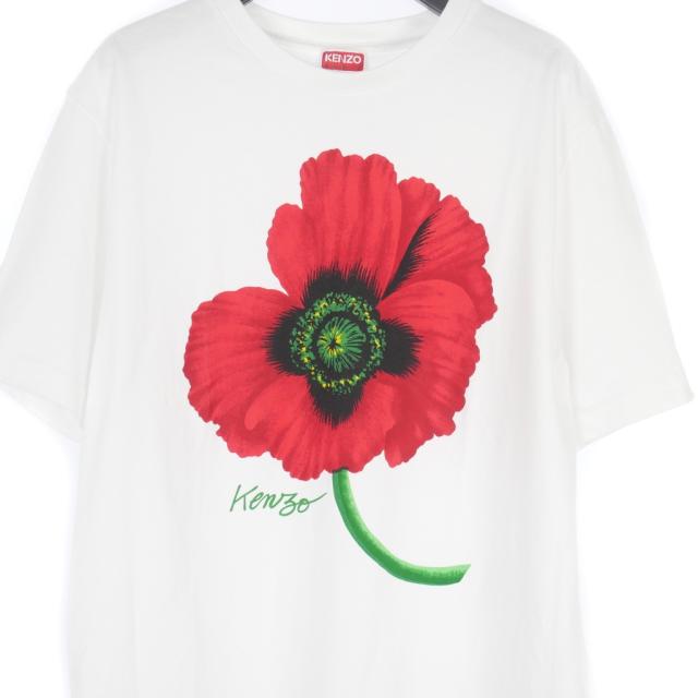 KENZO poppy ポケットtシャツ KENZO POPPY by Nigo Women\u0027s Oversized Pocket T-Shirt Off White