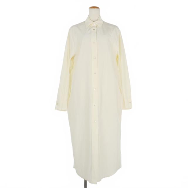 【中古】フォルテフォルテ FORTE FORTE シャツワンピース シャツドレス 長袖 0 白 オフホワイト レディース