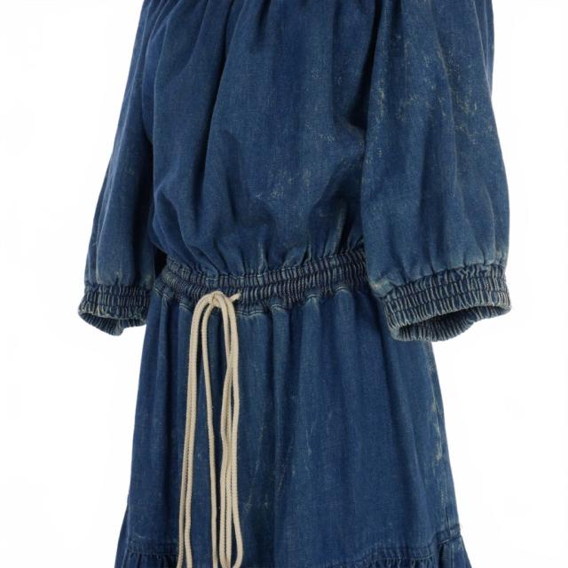 中古】クロエ CHLOE 16SS ティアード デニム ウォッシュド加工