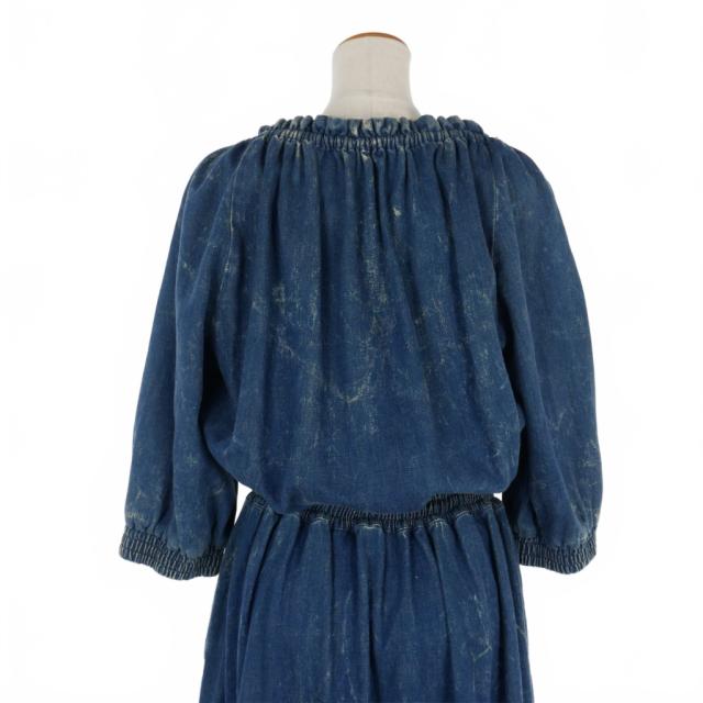 中古】クロエ CHLOE 16SS ティアード デニム ウォッシュド加工