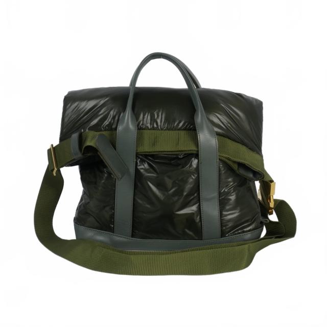 【中古】サカイ sacai ドライナイロン ショルダーバッグ 2WAY 緑 カーキ 21-0269S レディース