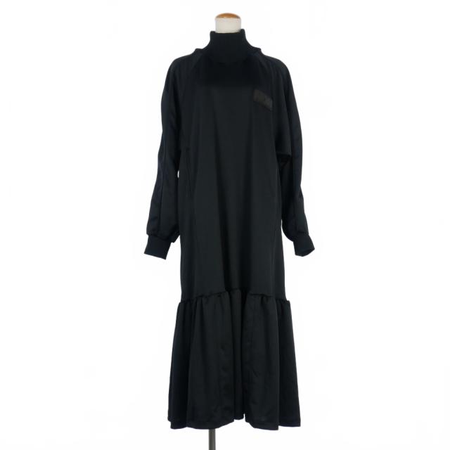 NON TOKYO ロングワンピース ノントーキョー 転写リブ半袖ロング