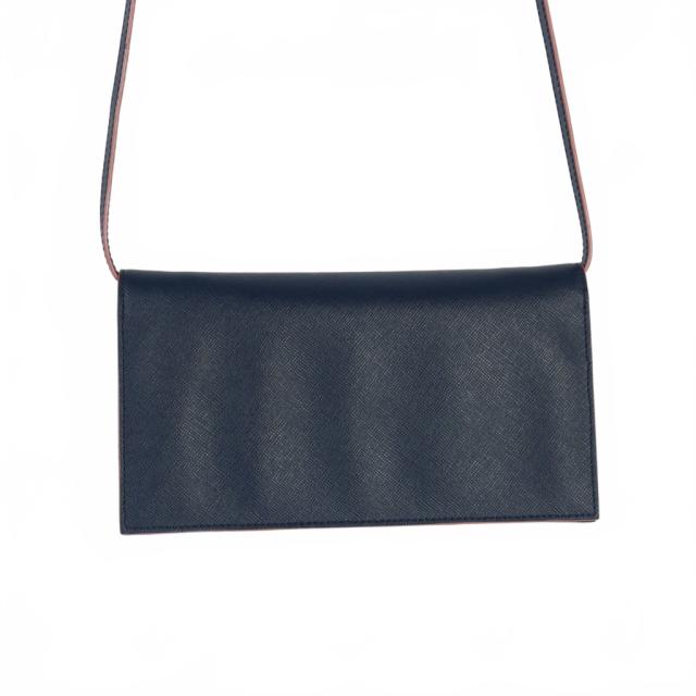 MARNI マルニ TRUNK トランク ロゴ ショルダーウォレット 長財布 中古】マルニ MARNI TRUNK トランク ロゴ ショルダーウォレット 長財布