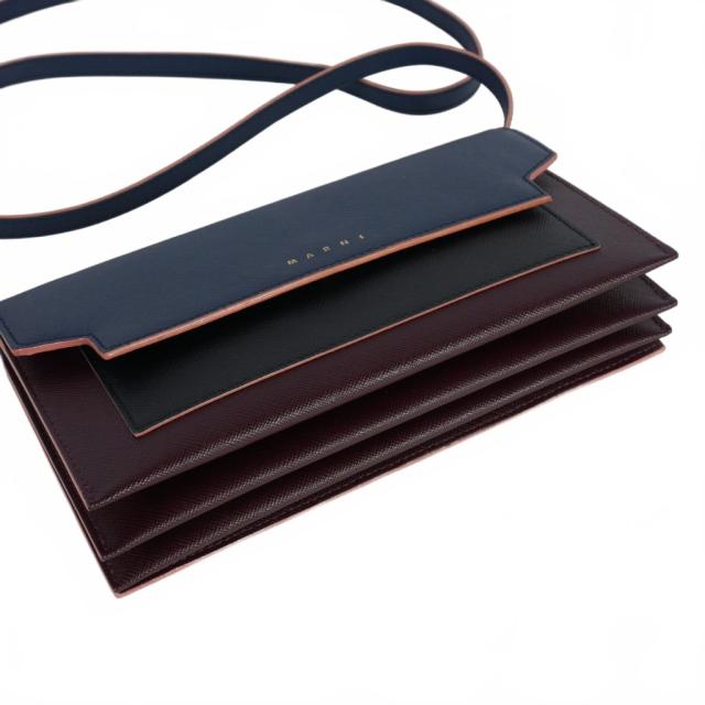 中古】マルニ MARNI TRUNK トランク ロゴ ショルダーウォレット 長財布