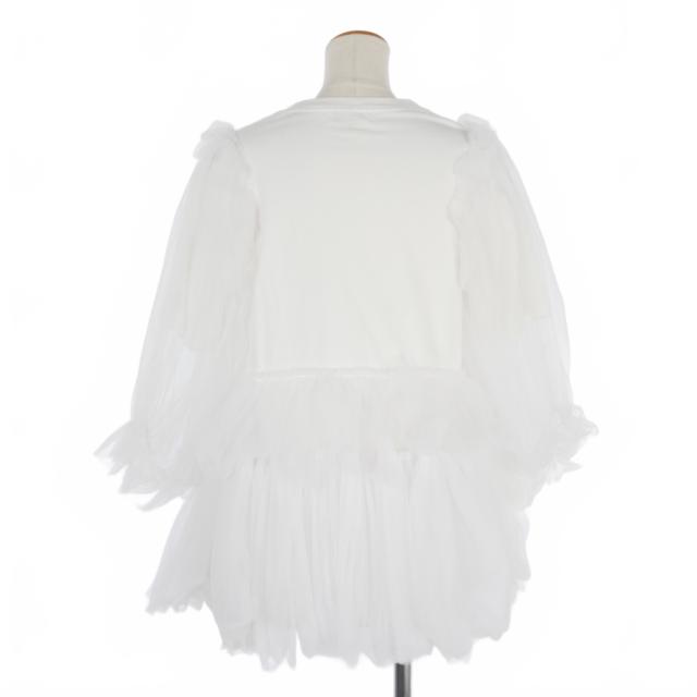 【中古】ヴィヴィアーノ VIVIANO 23SS パフスリーブ Tシャツ カットソー チュールレイヤード M 白 VS-SS23-CS06 中古】ヴィヴィアーノ VIVIANO 23SS パフスリーブ Tシャツ カットソー