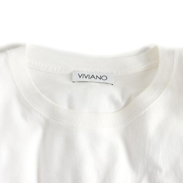 【中古】ヴィヴィアーノ VIVIANO 23SS パフスリーブ Tシャツ カットソー チュールレイヤード M 白 VS-SS23-CS06 中古】ヴィヴィアーノ VIVIANO 23SS パフスリーブ Tシャツ カットソー