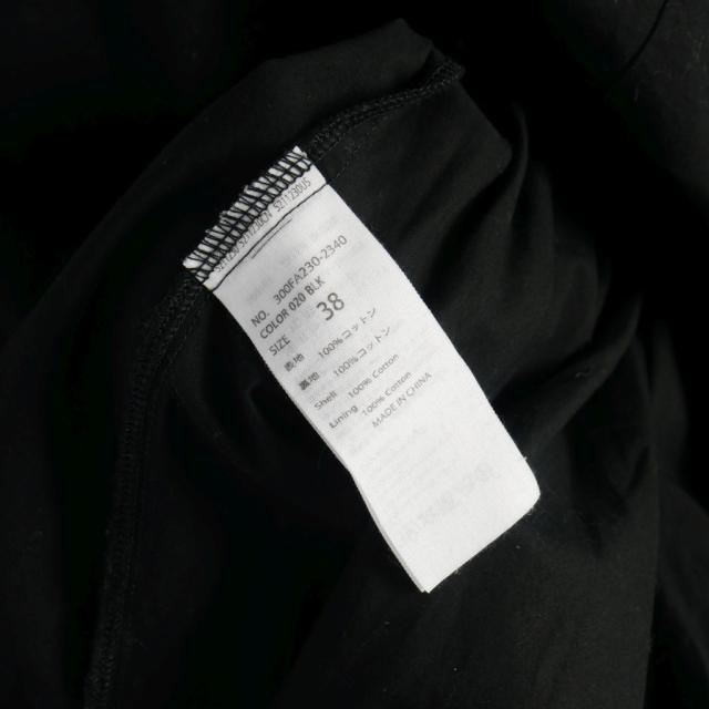 【中古】エンフォルド ENFOLD レイヤード Tシャツ フリル パフスリーブ 丸首 38 ブラック 黒 300FA230-2340_6