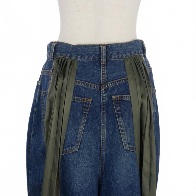 中古】サカイ sacai 22SS ドッキングプリーツスカート レース 切替