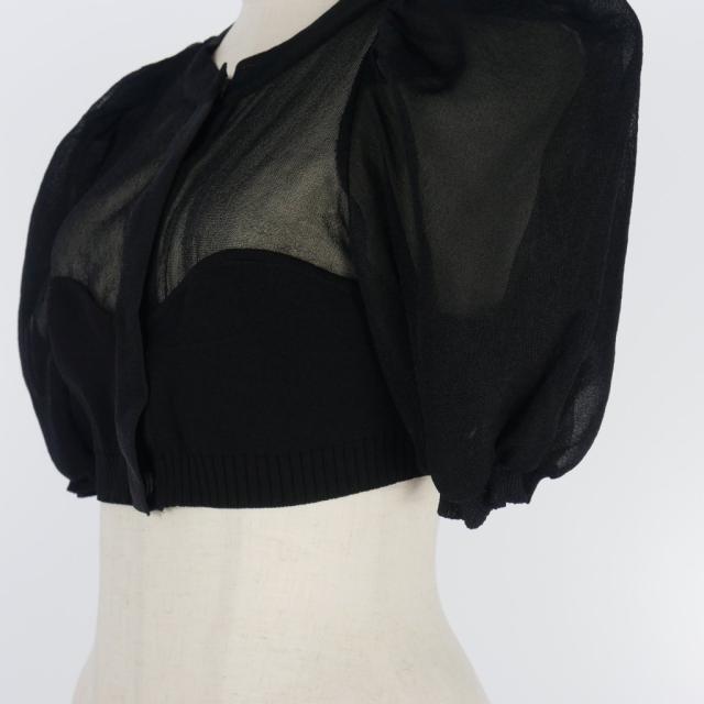 中古】フェティコ FETICO パフスリーブ ニット トップス 半袖 PUFF  