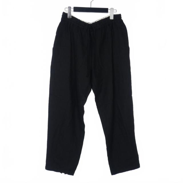 【中古】トリココムデギャルソン tricot COMME des GARCONS 18AW ウール ワイド イージーパンツ 裾ジップ 黒 ブラック