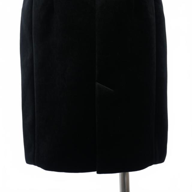 中古】ルネ Rene ベロア ワンピース ドレス ノースリーブ 38 黒