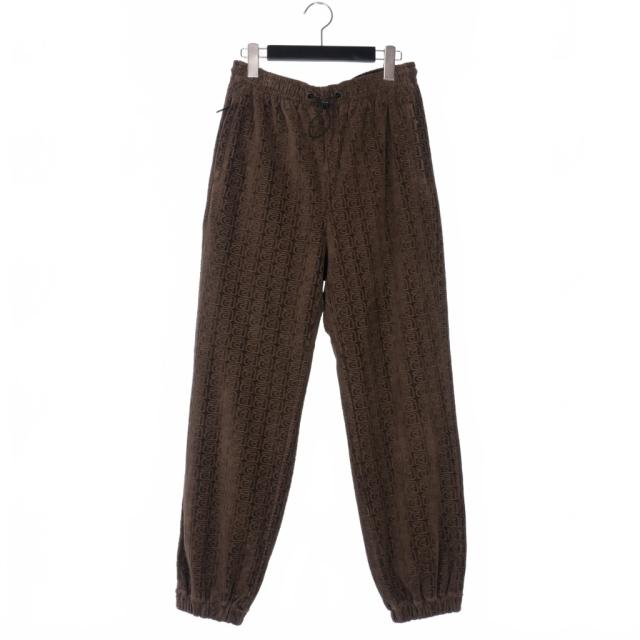 【中古】アレキサンダーワン ALEXANDER WANG ベロア ロゴ トラックパンツ XS 茶 ブラウン UCC3224050 レディース
