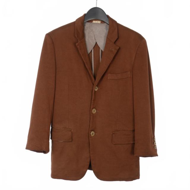 【中古】コムデギャルソンオムプリュス 2008SS スーパーインポジション レイヤード期 3B テーラードジャケット M 茶