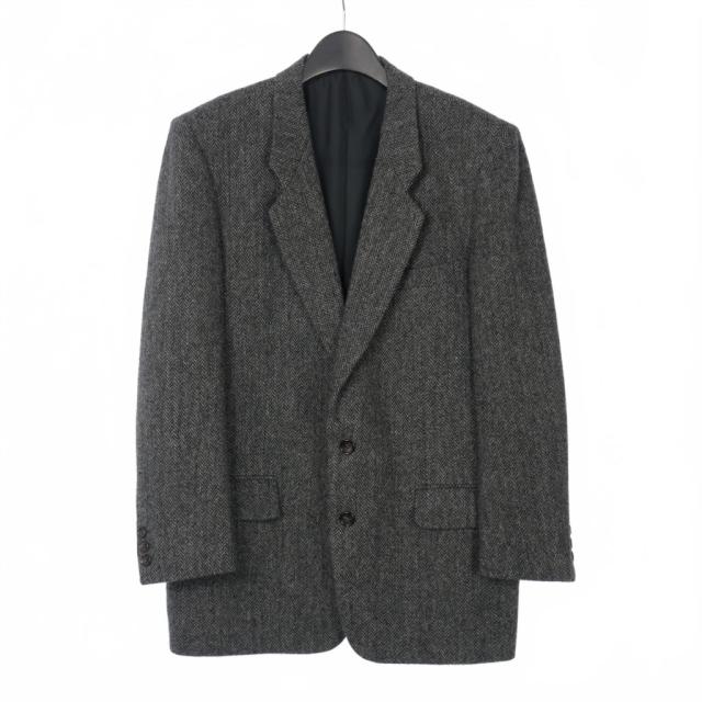 【中古】コムデギャルソンオム COMME des GARCONS HOMME 田中オム 90s ヘリンボーン テーラード ジャケット M グレー
