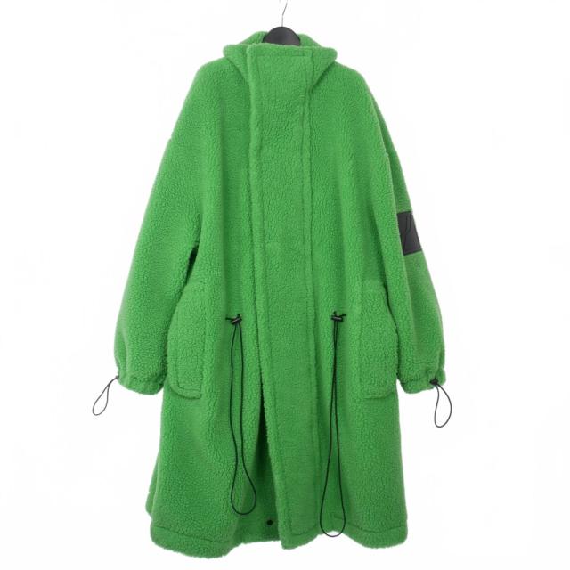 【中古】ウェルダン WE11DONE ハイネックボアコート ロング丈 緑 S グリーン WD-JP3-21-193-U-GR レディース