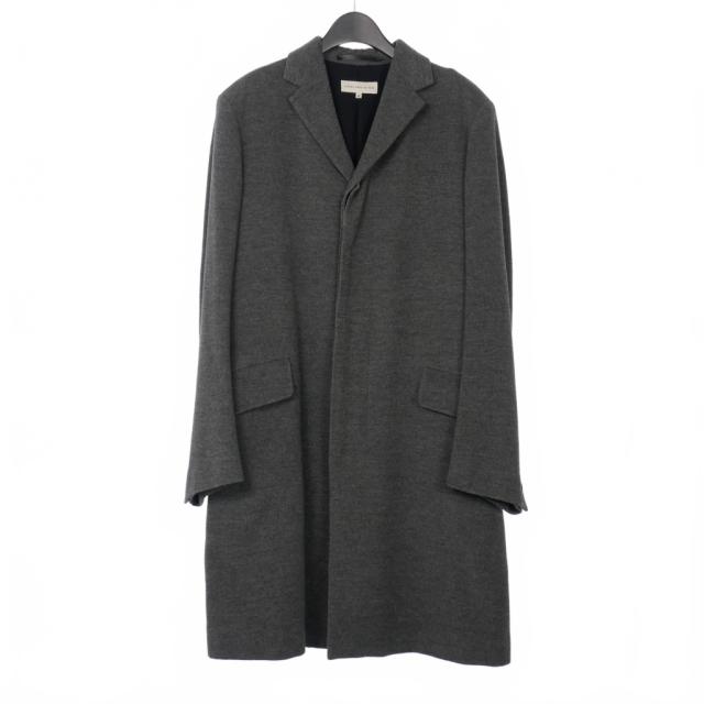 【中古】ドリスヴァンノッテン DRIES VAN NOTEN 90s〜00s ウール チェスターコート M グレー メンズ