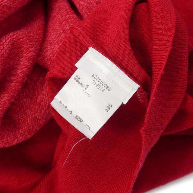 【中古】エムエムシックス メゾンマルジェラ MM6 Maison Margiela レイヤード ロングカーディガン ニット M 赤_8