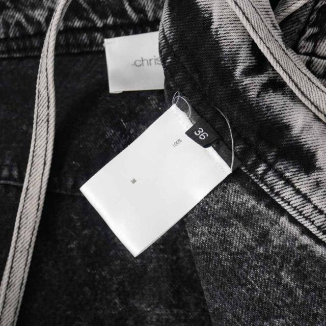 【中古】クリスチャン ワイナンツ christian wijnants SEKAI ブリーチ デニム ラップスカート 36 黒 ブラック レディース_7
