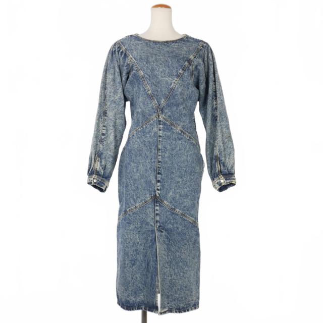 【中古】イザベルマラン ISABEL MARANT 20AW Udrea デニム ミディドレス ワンピース 36 インディゴ レディース