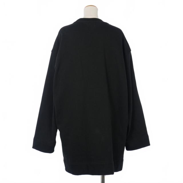 【中古】ドリスヴァンノッテン DRIES VAN NOTEN HARRIS 21AW リング付き タック スウェット チュニック S 黒 ブラック_1