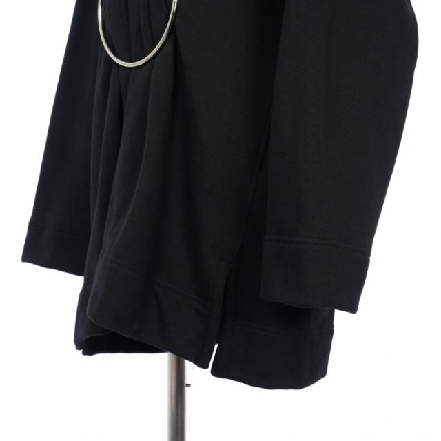 【中古】ドリスヴァンノッテン DRIES VAN NOTEN HARRIS 21AW リング付き タック スウェット チュニック S 黒 ブラック_3