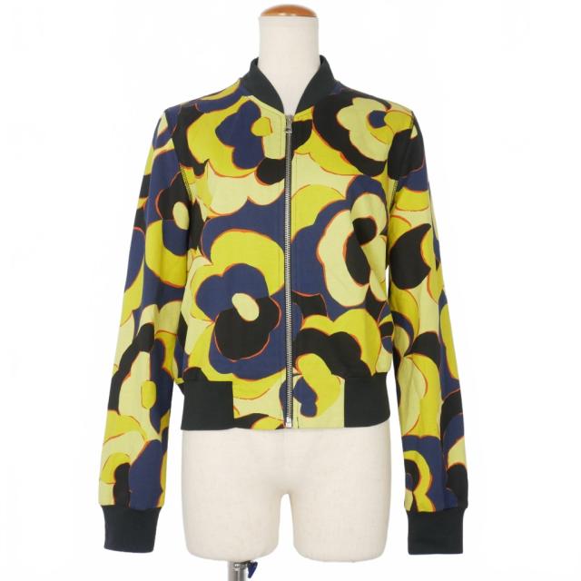 【中古】ドリスヴァンノッテン DRIES VAN NOTEN フローラルプリント トラックジャケット ブルゾン 花柄 S マルチ