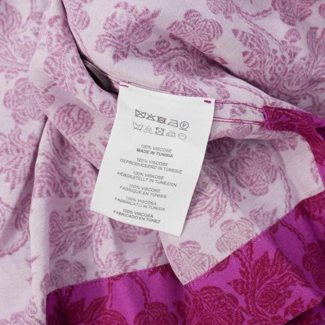 【中古】ドリスヴァンノッテン DRIES VAN NOTEN 花柄 オープンカラーシャツ 開襟 半袖 Mサイズ パープル 紫_7