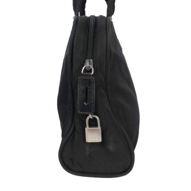【中古】プラダ PRADA 三角プレート テスート ハンドバッグ スクエア ブラック 黒 レディース_2
