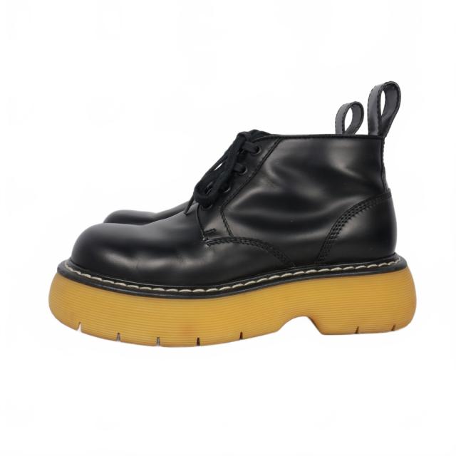 【中古】ボッテガヴェネタ BOTTEGA VENETA 23AW Bounce Ankle Boot レースアップブーツ サイズ36 ブラック 黒_1
