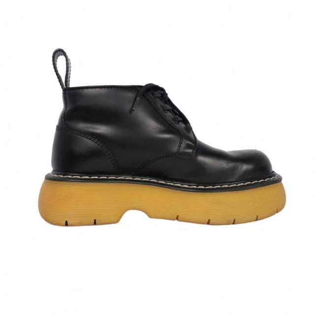 【中古】ボッテガヴェネタ BOTTEGA VENETA 23AW Bounce Ankle Boot レースアップブーツ サイズ36 ブラック 黒_4