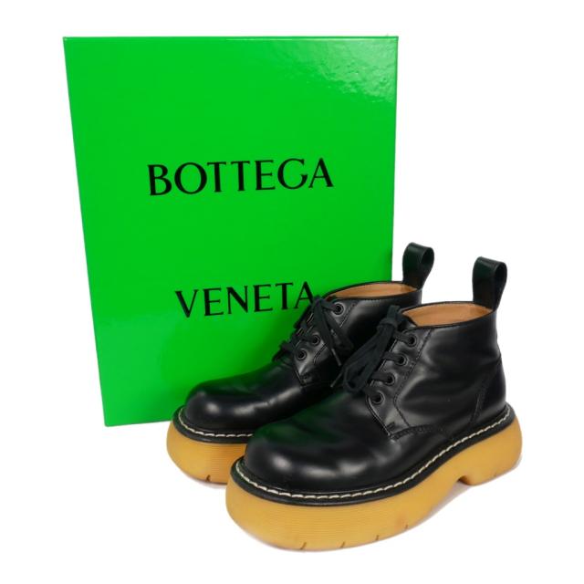【中古】ボッテガヴェネタ BOTTEGA VENETA 23AW Bounce Ankle Boot レースアップブーツ サイズ36 ブラック 黒_8