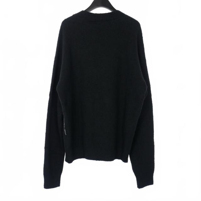 【中古】未使用品 パームエンジェルス PALM ANGELS 24AW ニット セーター 長袖 Lサイズ ブラック 黒 メンズ_4