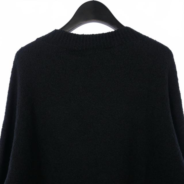 【中古】未使用品 パームエンジェルス PALM ANGELS 24AW ニット セーター 長袖 Lサイズ ブラック 黒 メンズ_5