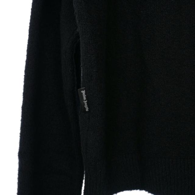 【中古】未使用品 パームエンジェルス PALM ANGELS 24AW ニット セーター 長袖 Lサイズ ブラック 黒 メンズ_6
